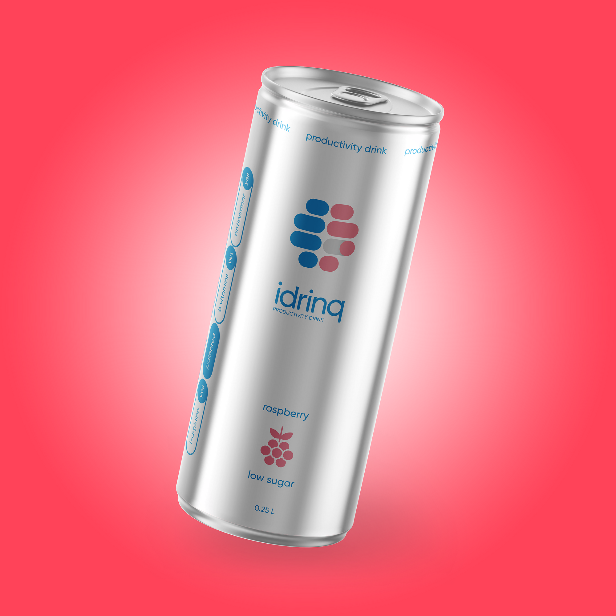 Functional drink Idrinq® Raspberry Low Sugar